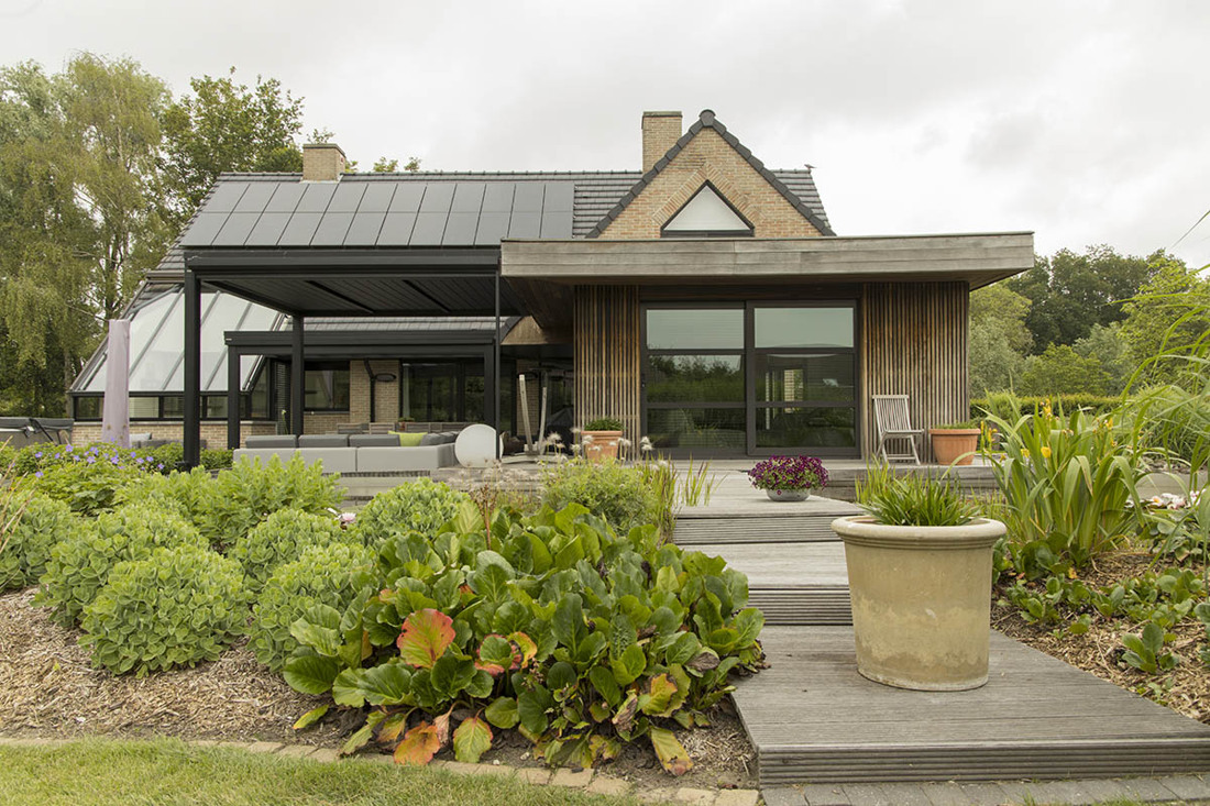 Combinatie van pergola JADE en AMBRE