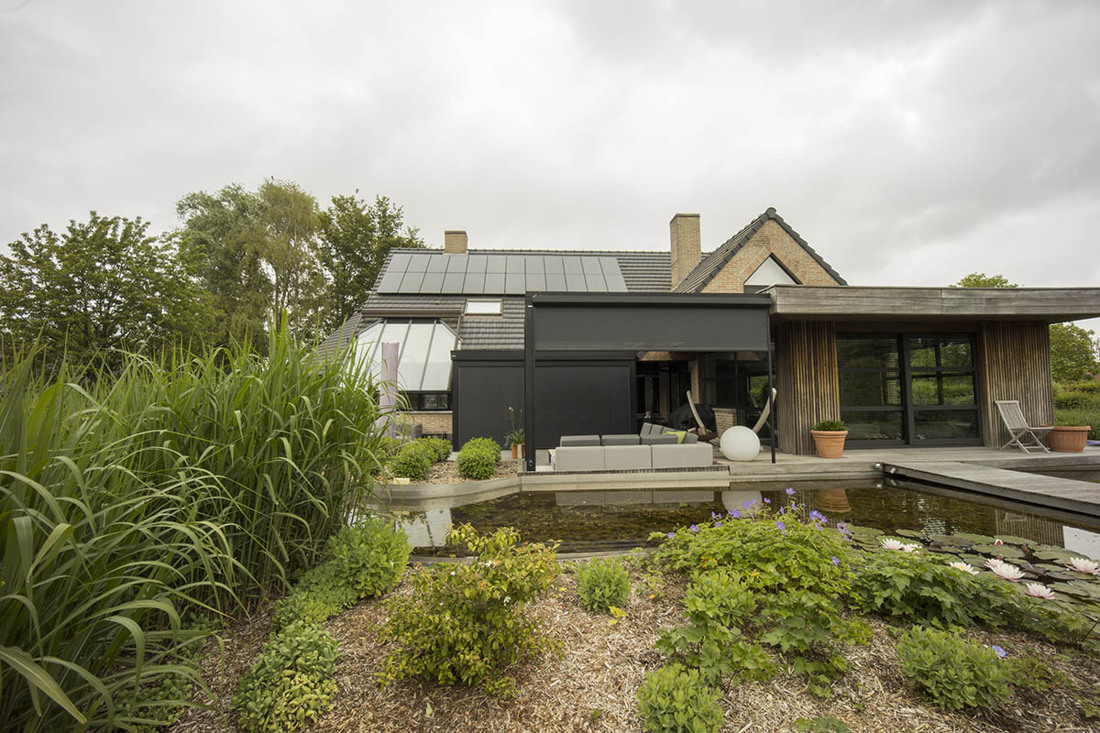 Combinatie van pergola JADE en AMBRE