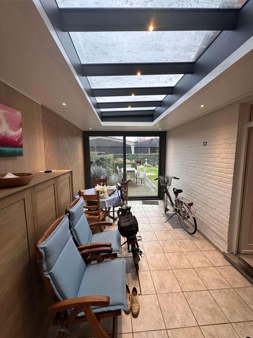 Een nieuwe veranda als volwaardige leefruimte in Brugge