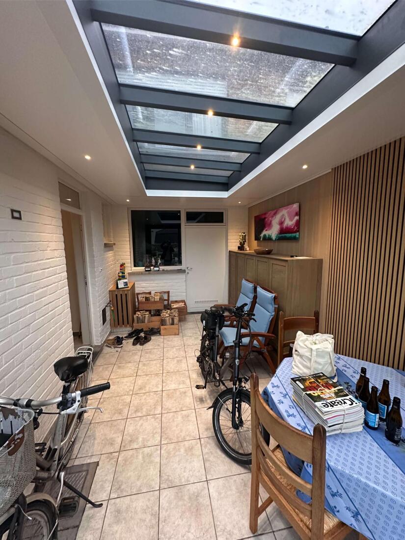 Een nieuwe veranda als volwaardige leefruimte in Brugge