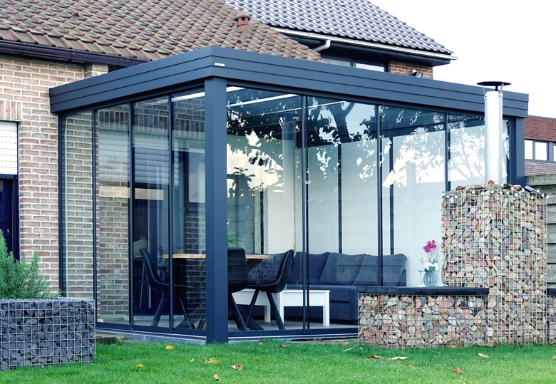 Volledig afgesloten terrasoverkapping