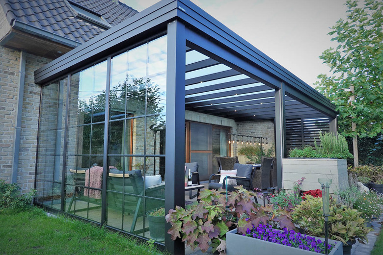 Moderne terrasoverkapping