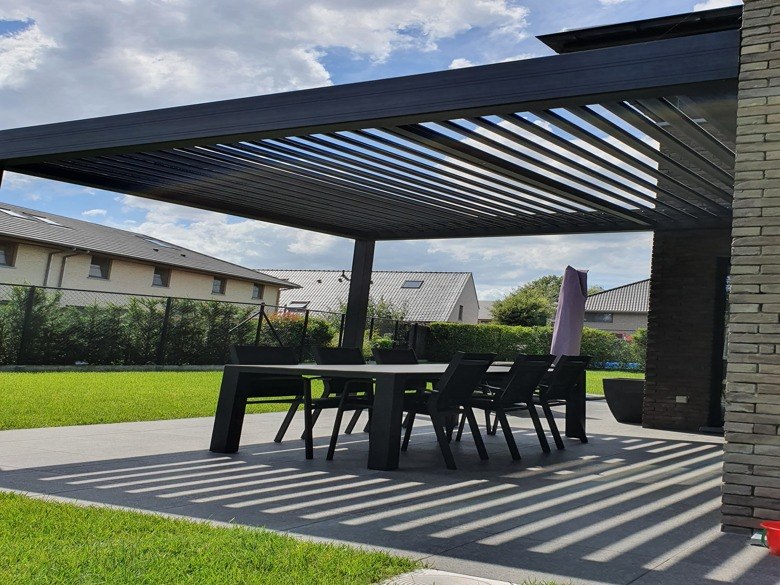 Pergola met lamellen